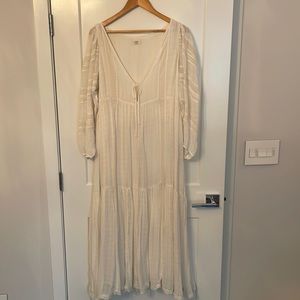 White oversized lace Wilfred dress